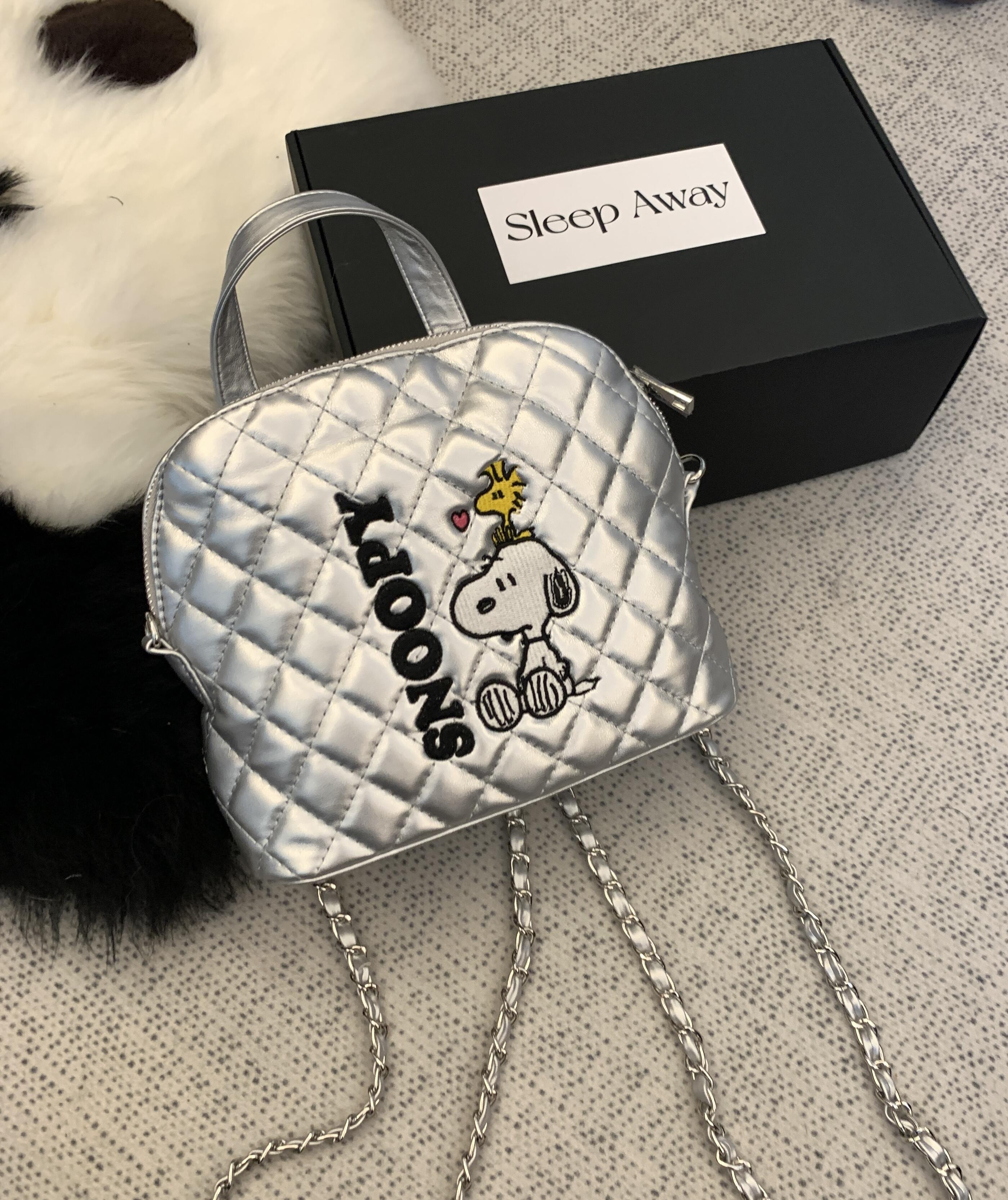 クラッチバッグ【3日送信】スリープアウェイ スヌーピー 刺繍 バックパック 韓