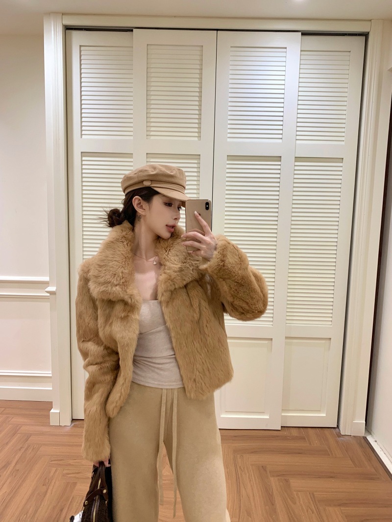 短納期2025秋冬防寒 あったかアウター 韓国っぽコート ショールカラー かわいい ブルゾンファー付きファッション系裹起毛大人ゆったりカジュアルサイズレディースムートン襟ゆるダボ シルエット学生通学風