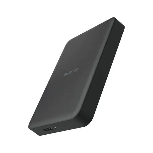 エレコム ELP-HTV020UBK テレビ録画 外付けHDD ポータブル 2.5インチ 2TB 静音ファンレス USB 3.2 Gen1(5Gbps) ブラック