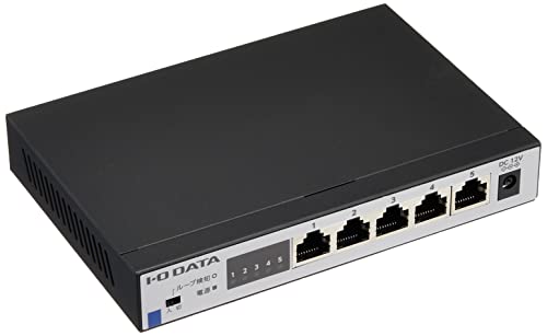 アイ・オー・データ I-O DATA 5ポートスイッチングハブ 2.5Gbps対応 メタル筐体 ファ