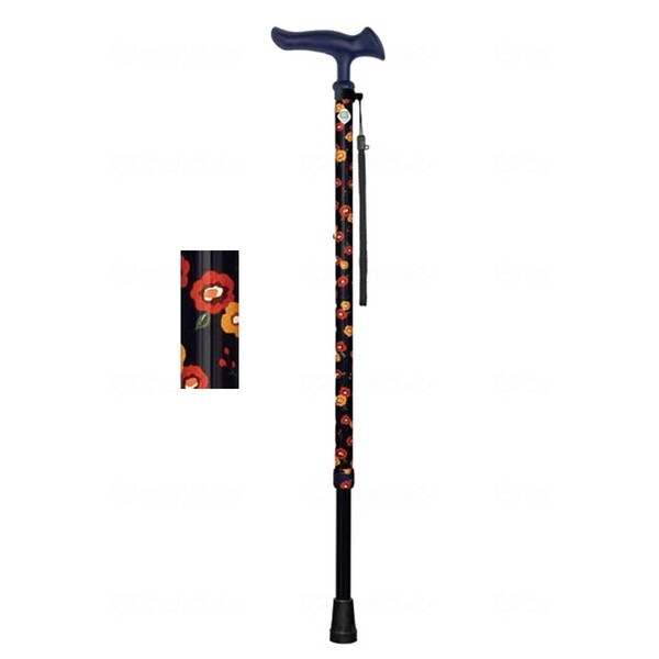 フジホーム かるがもファムII 伸縮 花柄ネイビー WB5218 メーカー直送