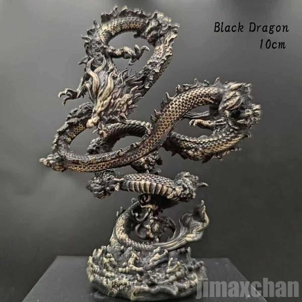 黒龍 風水 龍 ブラックドラゴン 浮遊龍 金属 10cm 置物 置き物 竜 玄関 玄関飾り 風水グッズ ドラゴン 開運祈願 金運祈願 風水龍 アイテム 龍神 開運 金運 財産