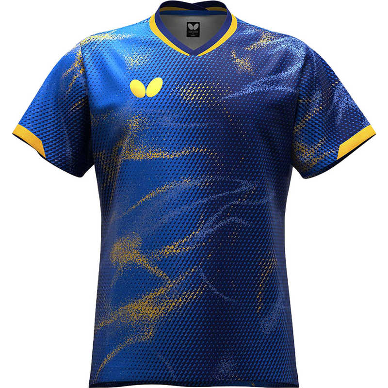 バタフライ　卓球用品 Butterfly エリスター12・シャツ [男女兼用 /SSサイズ] ダークブルー (返品交換不可)　47120