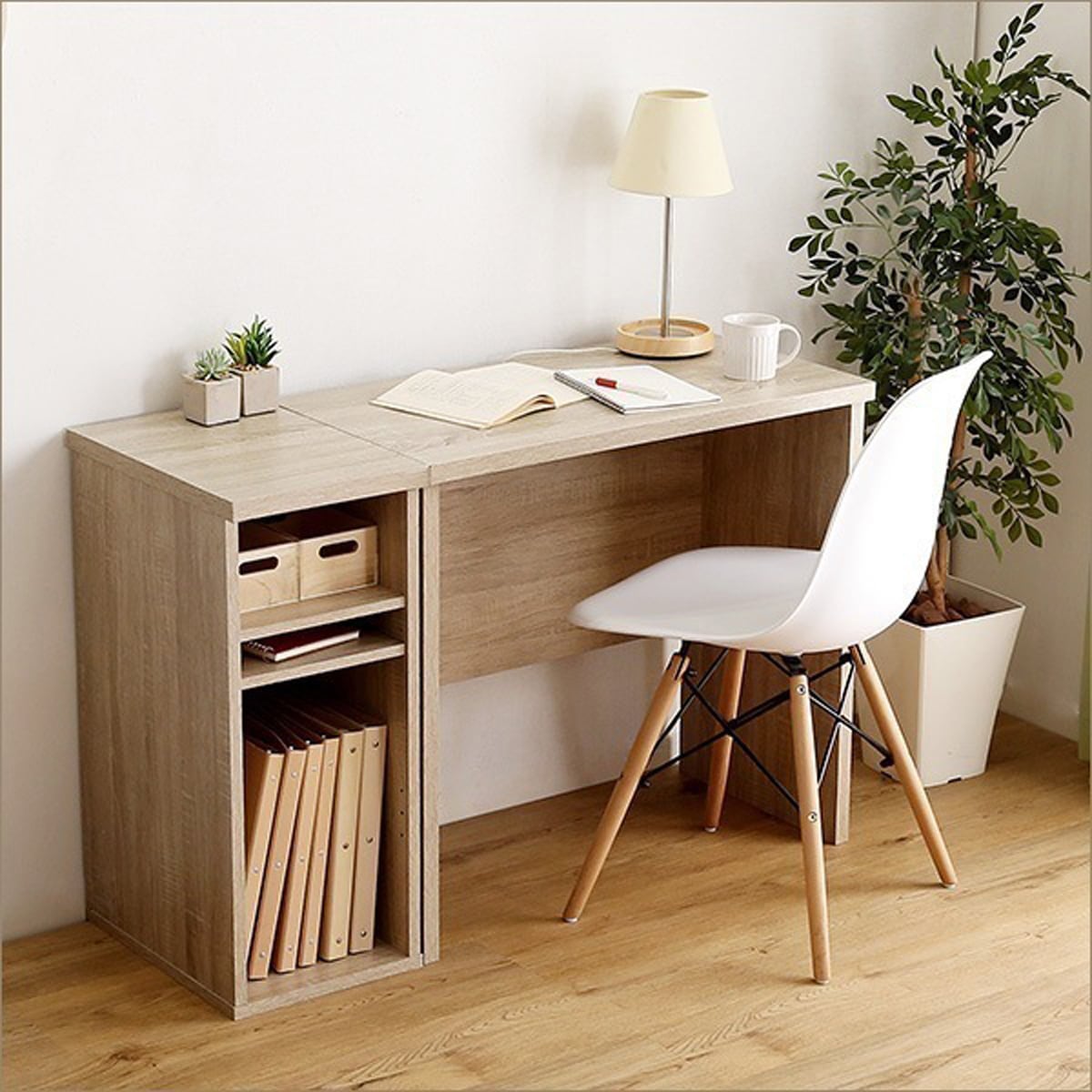 【サイドラック単体】 シンプルデスク用 サイドラック 30cm幅