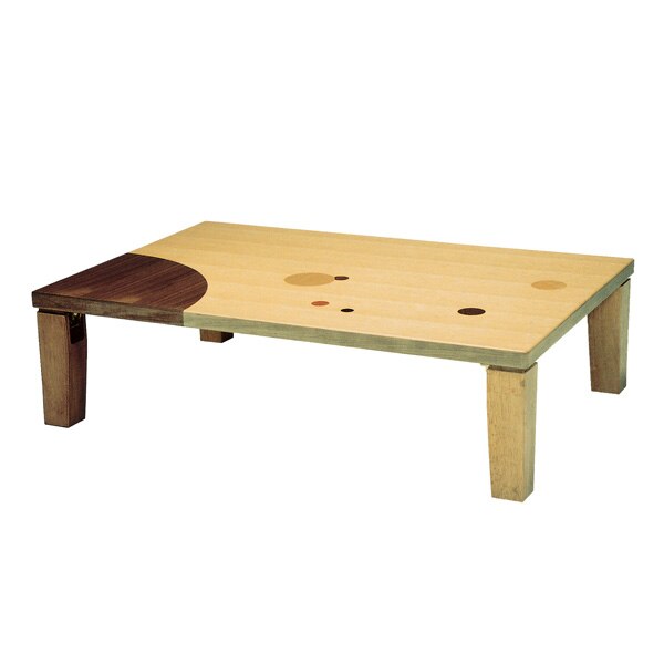 座卓 折れ脚 ローテーブル 木製 アース角 幅120cm