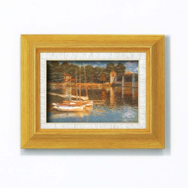名画額縁 フレームセット サム 壁掛け用 モネ 「アルジャントーユの橋」273×343×48mm 立体加工付き