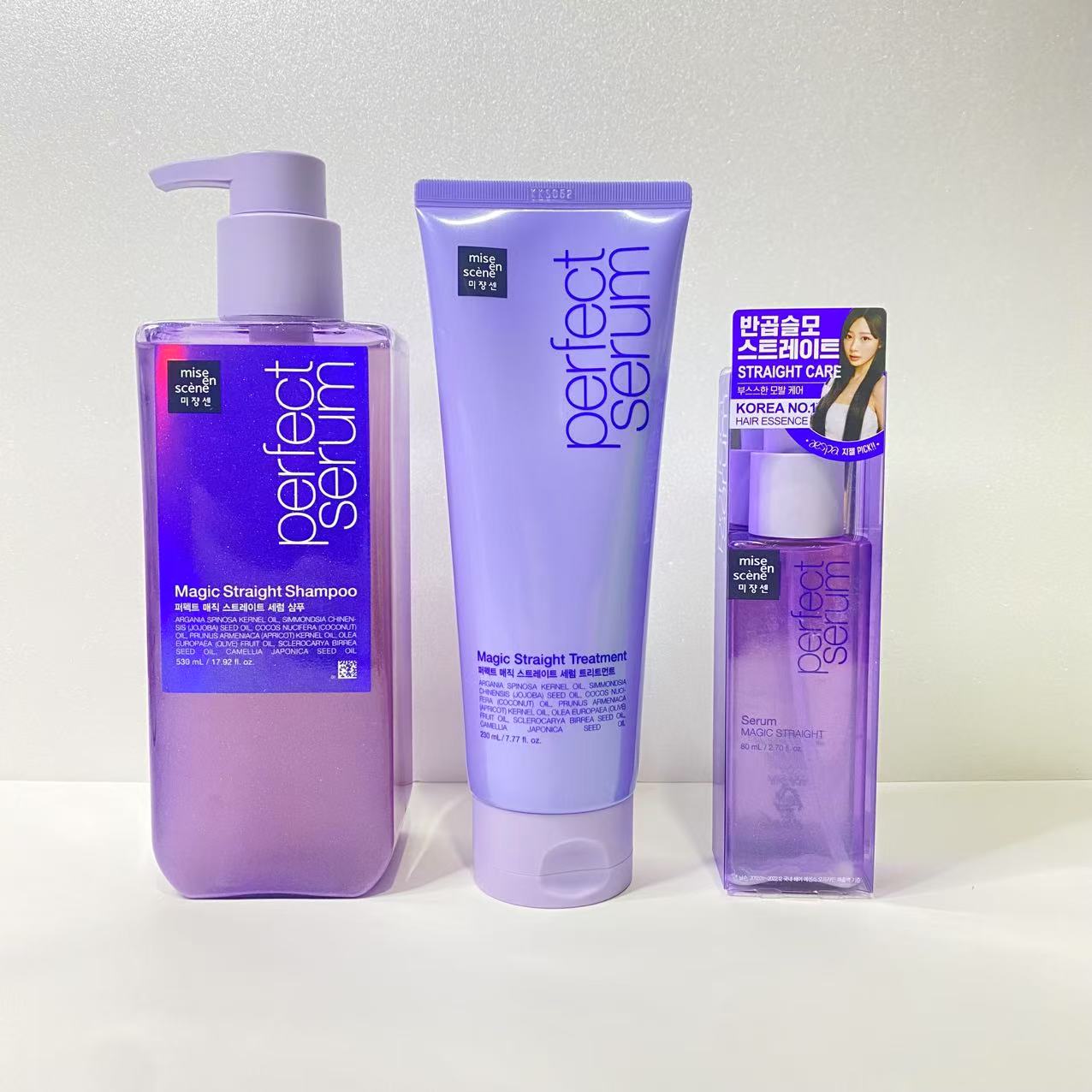 [3種SETスリックカット演出]パーフェクトマジックストレート(シャンプー530ml+トリートメント230ml+セラム80ml)