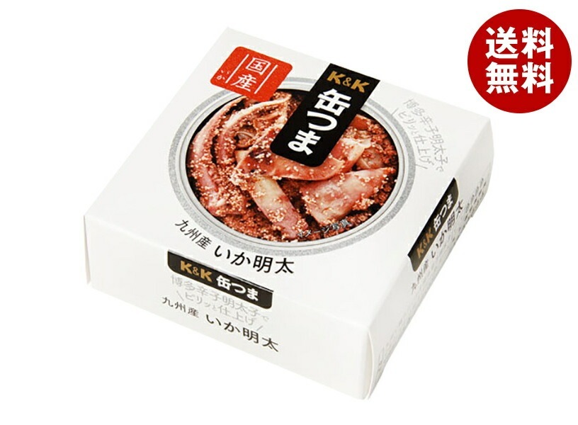 メーカー/問屋直送国分 K&K 缶つま 九州産 いか明太 P4号缶 40g×6個入×(2ケース)