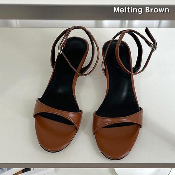 女性用ストラップサンダルヒール 3cm KA29