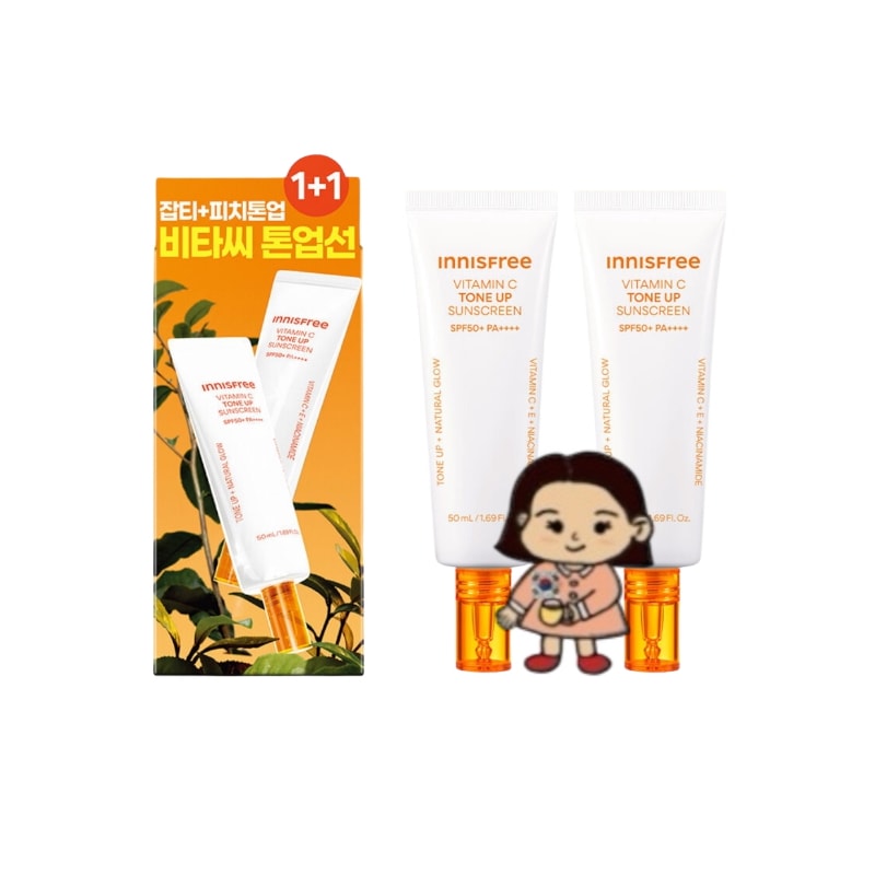 비타민C 잡티 톤업 선크림 50ml, 2개