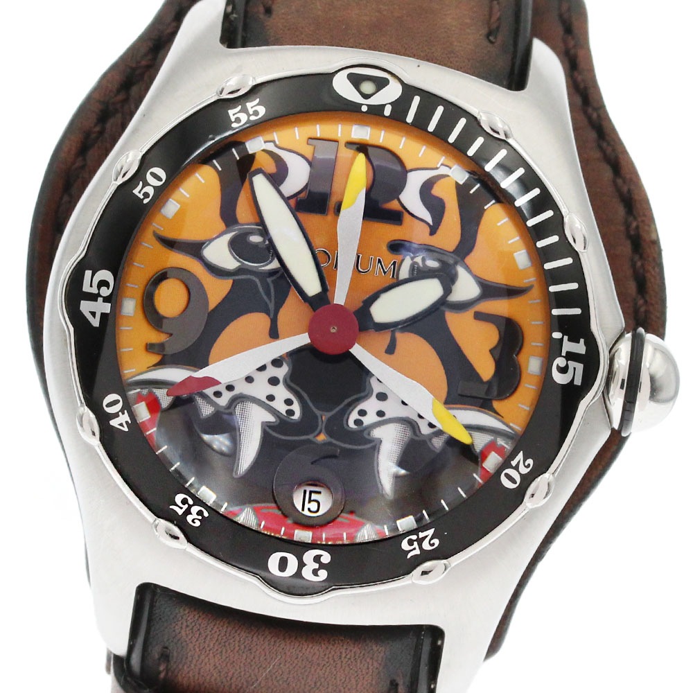 コルム CORUM 82.180.20 バブル ダイブ ボンバー タイガー デイト 自動巻き メンズ _865434【中古】