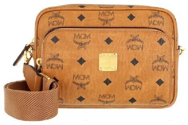 MCM MMRAAKC02-CO001 エムシーエム ショルダーバッグ ヴィセトス柄 コーティングキャンバス/レザー コニャック