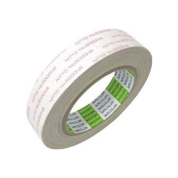 (まとめ) 日東電工 再剥離可能強力両面テープ No.000NS 25mm×20m 5000NS-25 1巻 (×10セット)