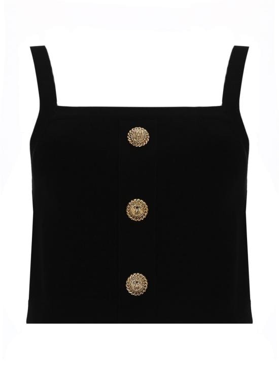 BALMAIN Women Tops GF1AA415KJ43 0PA BLACK