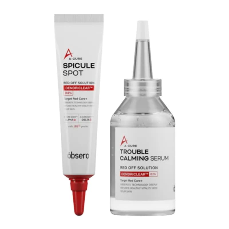 [2種セット]エーキュアスピキュールライン(スポット50ml / トラブルカーミングセラム50ml)