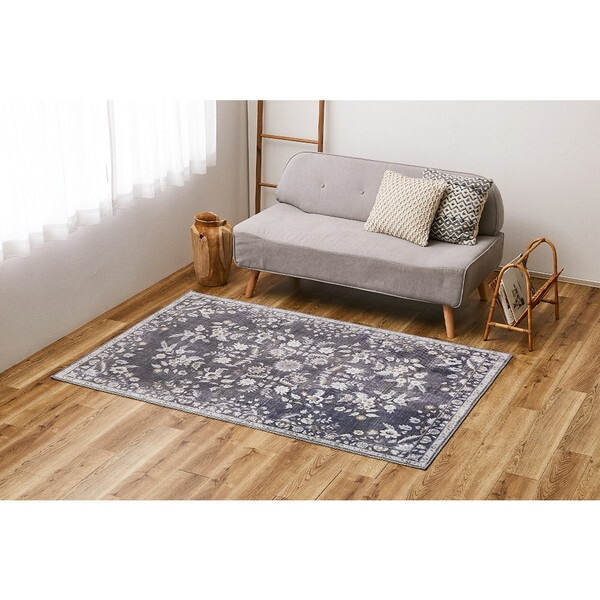 240639612 ネオクラシカル ソフトフランネルラグ レーナ 190240 グレー メーカー直送