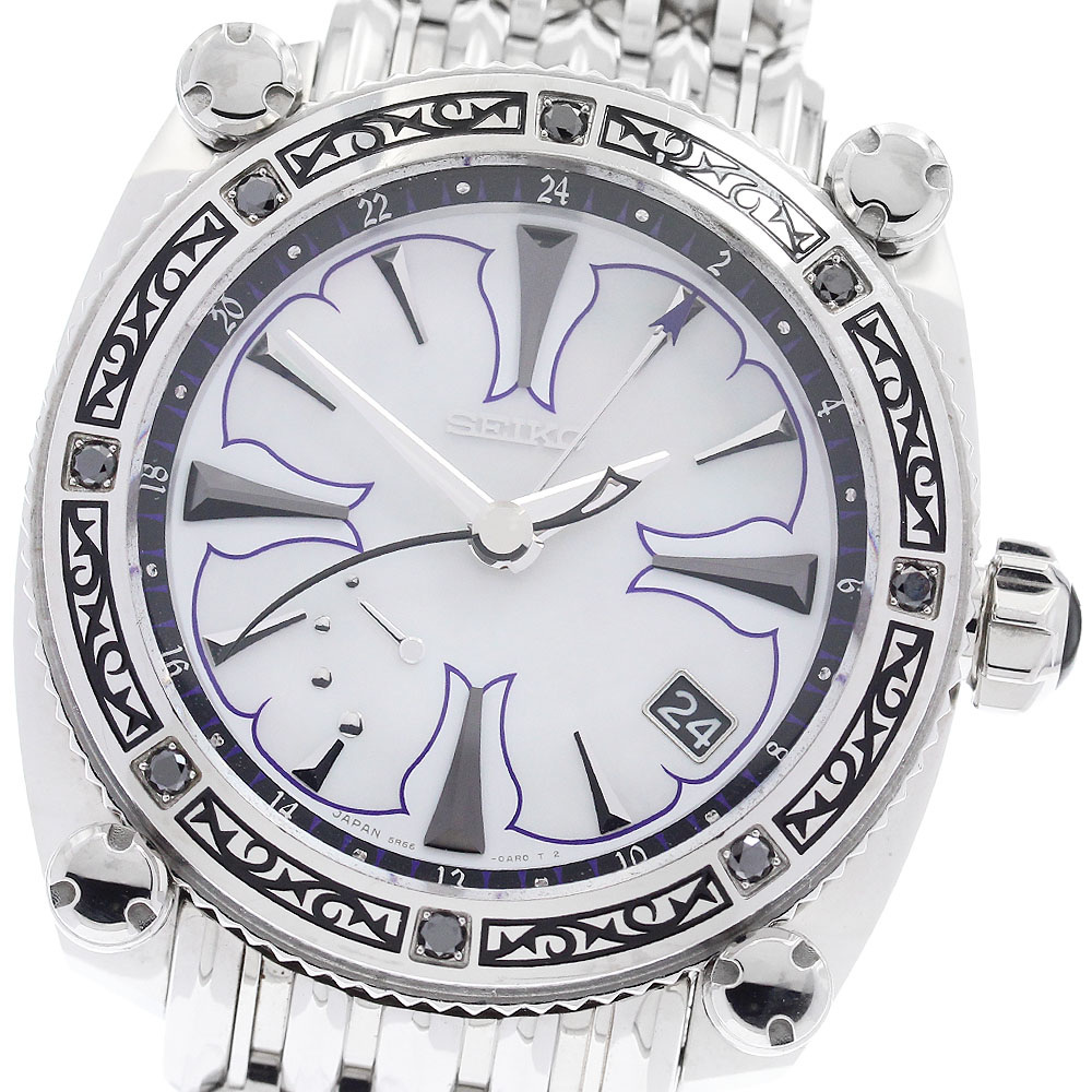 セイコー SEIKO SBLA085/5R66-0BB0 ガランテ プレミアムローズシリーズ アルテミス スプリングドライブ メンズ 箱付き_889331【中古】