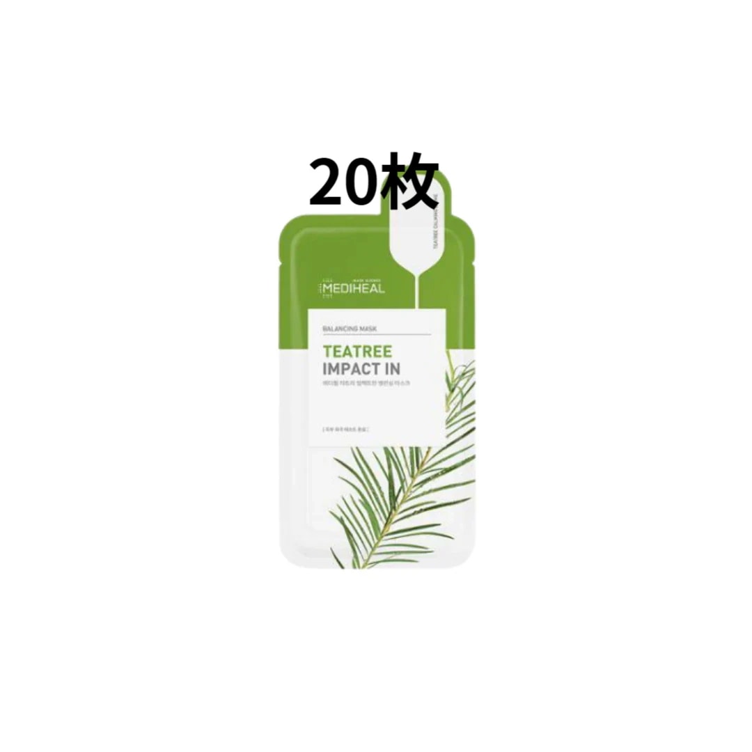 ティーツリー インパクトイン バランシング マスク20枚/韓国コスメ