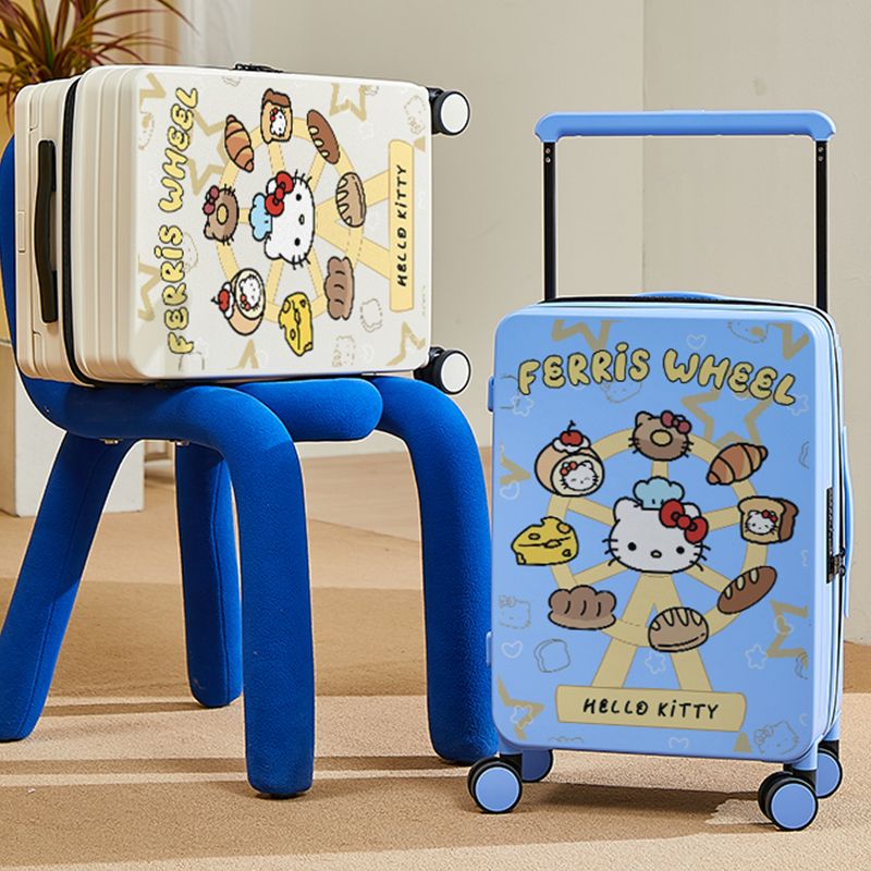 新型のケイティのスーツケースの女性の漫画のかわいいスーツケースの旅行箱の24インチはケースの20インチのパスワードのスーツケースに行きます