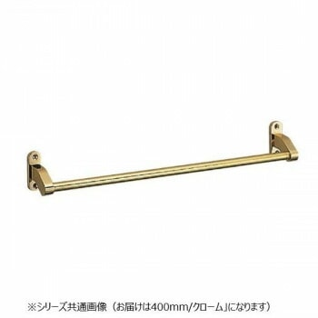 シロクマ フラットタオル掛 400mm クローム BT-40