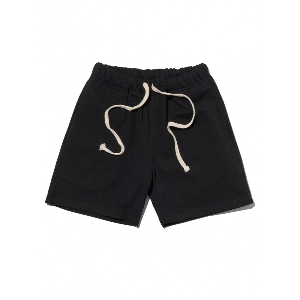 PAPERBOYシグネチャーヘビーハーフパンツショーツブラック