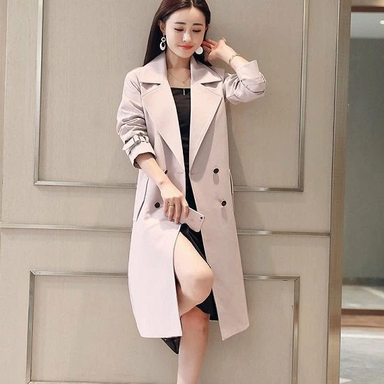 トレンチコート レディース ロング丈 ハイウエスト コート レディース ウエストリボン ウエストベルト トレンチコート レディース きれいめ 上品 トレンチコート ロング丈 ハイウエスト