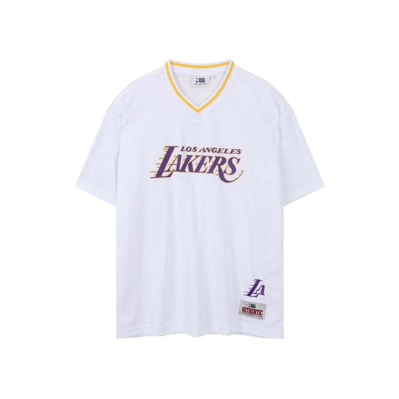オーセンティック LA レイカーズ メッシュ 半袖 Tシャツ