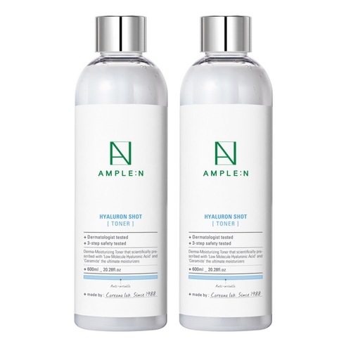 【WiD2】 ヒアルロンショット トナー 600ml 2個・大容量・水分補給・拭き取り推奨・低刺激・スキンケア・化粧水