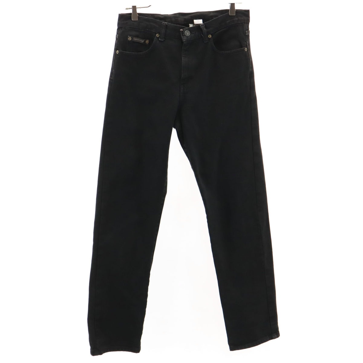 90s 00s オールド ストレートデニムパンツ 9 ブラック ジーンズ レディース 古着