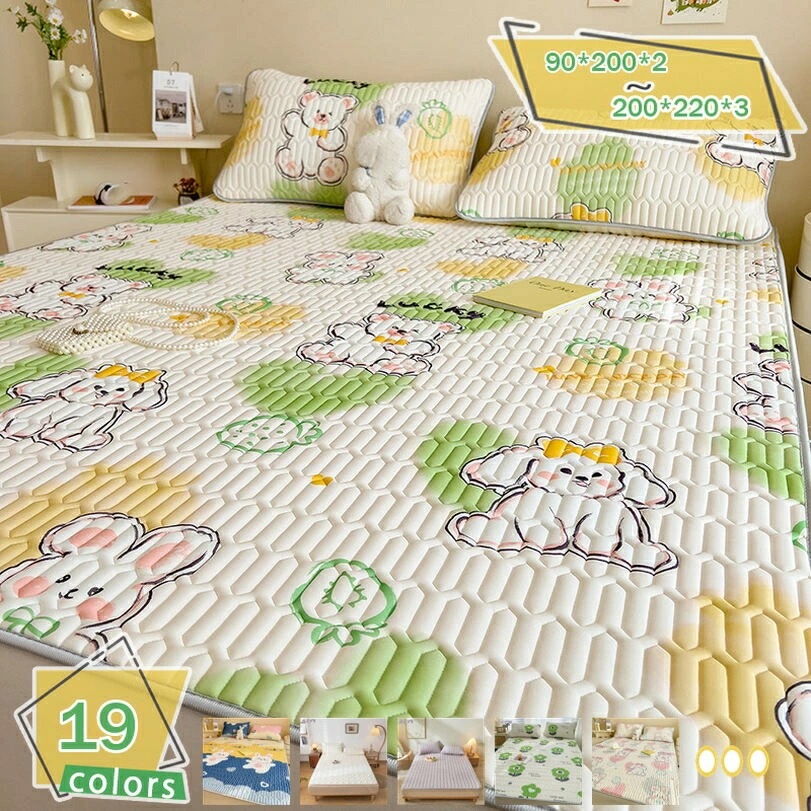 『目玉新商品』花柄 柔軟 敷きパッド ダブルサイズ 北欧風 敷きパッド 敷パッド 敷パッド ベッドパッド パッドシーツ 春夏 丸洗い可能 おしゃれ ナチュラル 吸水性 通気性 べっどぱっど ほこり