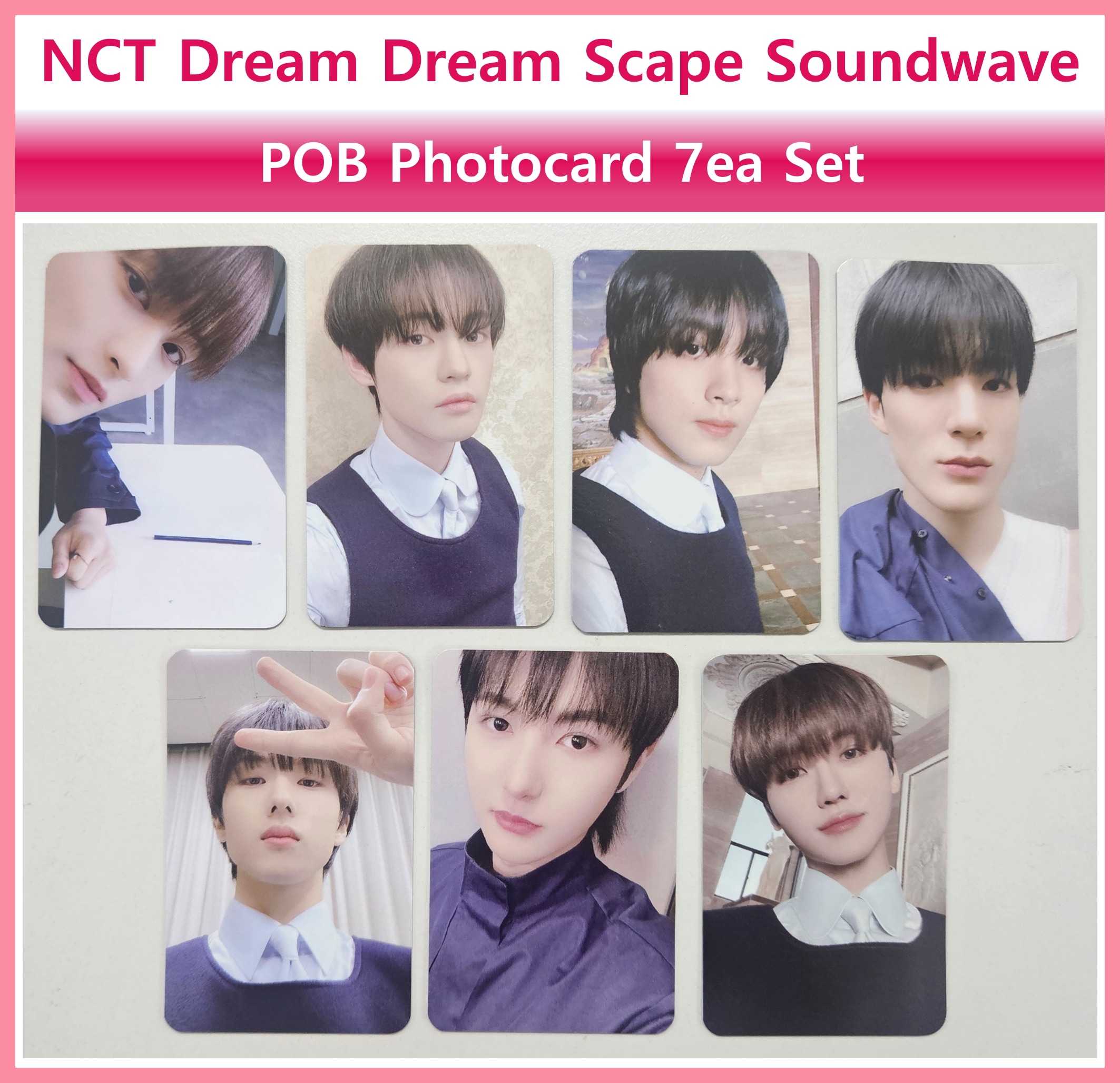 [フォトカード] NCT DREAM DREAM SCAPE SOUNDWAVE POB Photocard 7ea SET