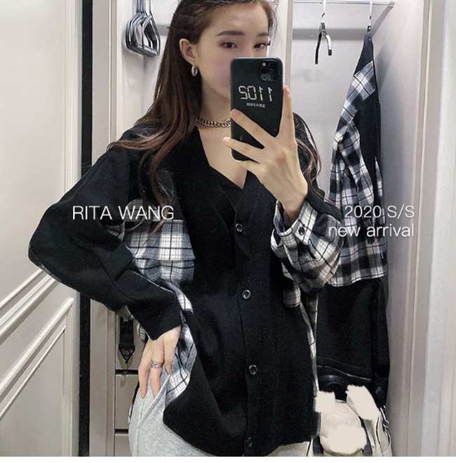 ニット トップス レディース 秋冬 長袖 無地 切り替え シンプル セーター ストレッチ ウール 20代 30代 高級 高品質 体型カバー INS インスタ