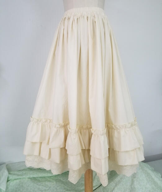 2025新入荷！【早割り】【急速出荷】スカート ロリータ ロング ショート 選べる 刺繍 フリル ロリィタ アンダースカートとしてもOK コーディネート レース かわいい ふんわり ホワイト ブラック