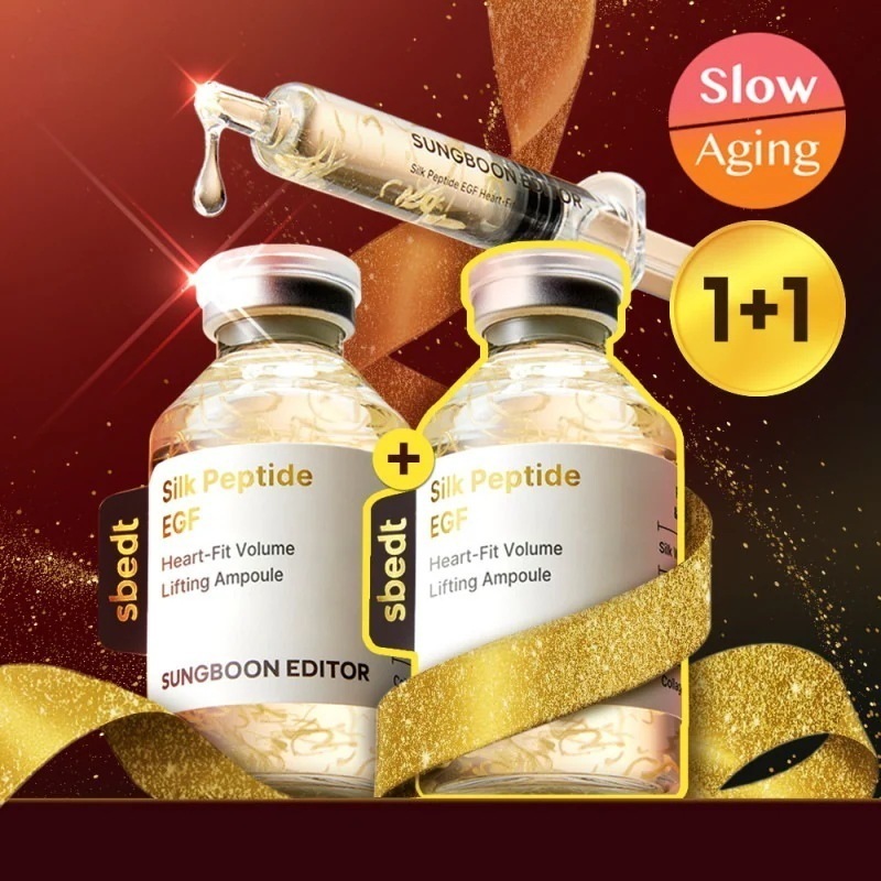 [1等弾力アンプル/溶けるシリフティング]成分エディタシルクペプチドEGFハートフィットボリュームリフティングアンプル40mlダブル企画