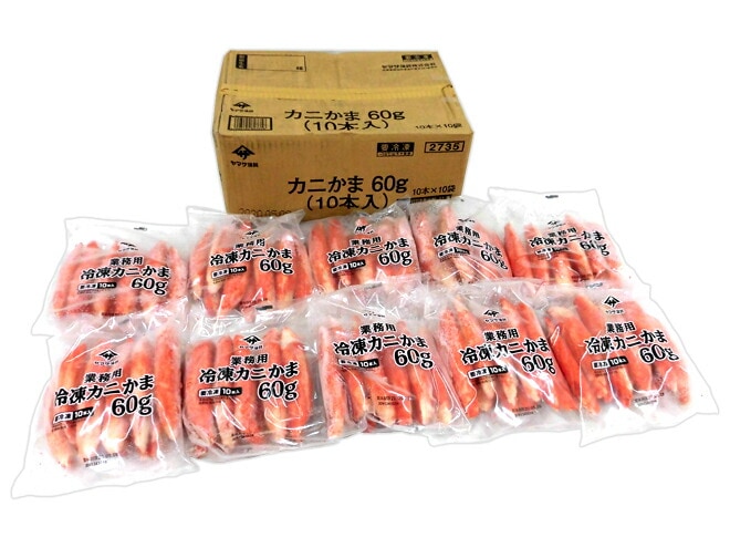 =でっかいカニかま= 10本 約600g x10袋（合計約6kg） 1本15cm前後 特大かにかま/