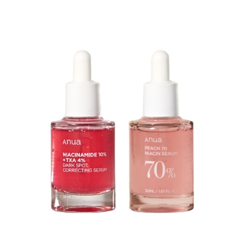 ブースターセット(桃70ナイアシンセラム30ml+TXA 4ダークスポットコレクションセラム30ml)