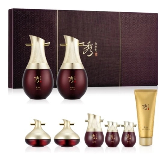 ス チョンサム ソンユ 基礎化粧品セット 化粧水 乳液 アイクリーム 洗顔フォーム クリーム クレンジングフォーム ハリ感保湿 韓方化粧品 豪華構成