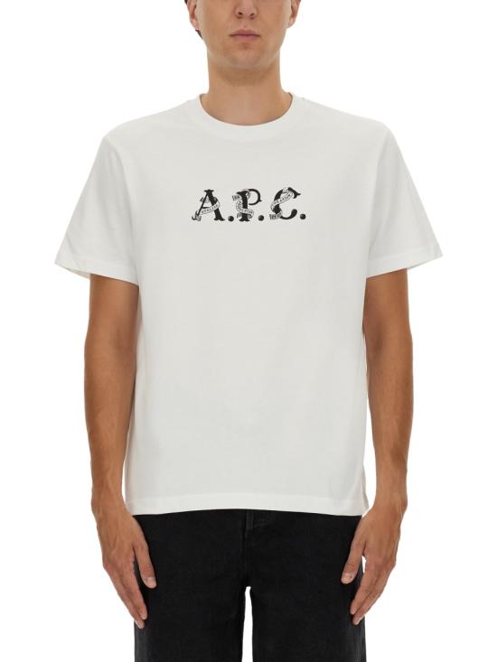 A.P.C. Men T-Shirts COHGS M26543 AAB WHITE