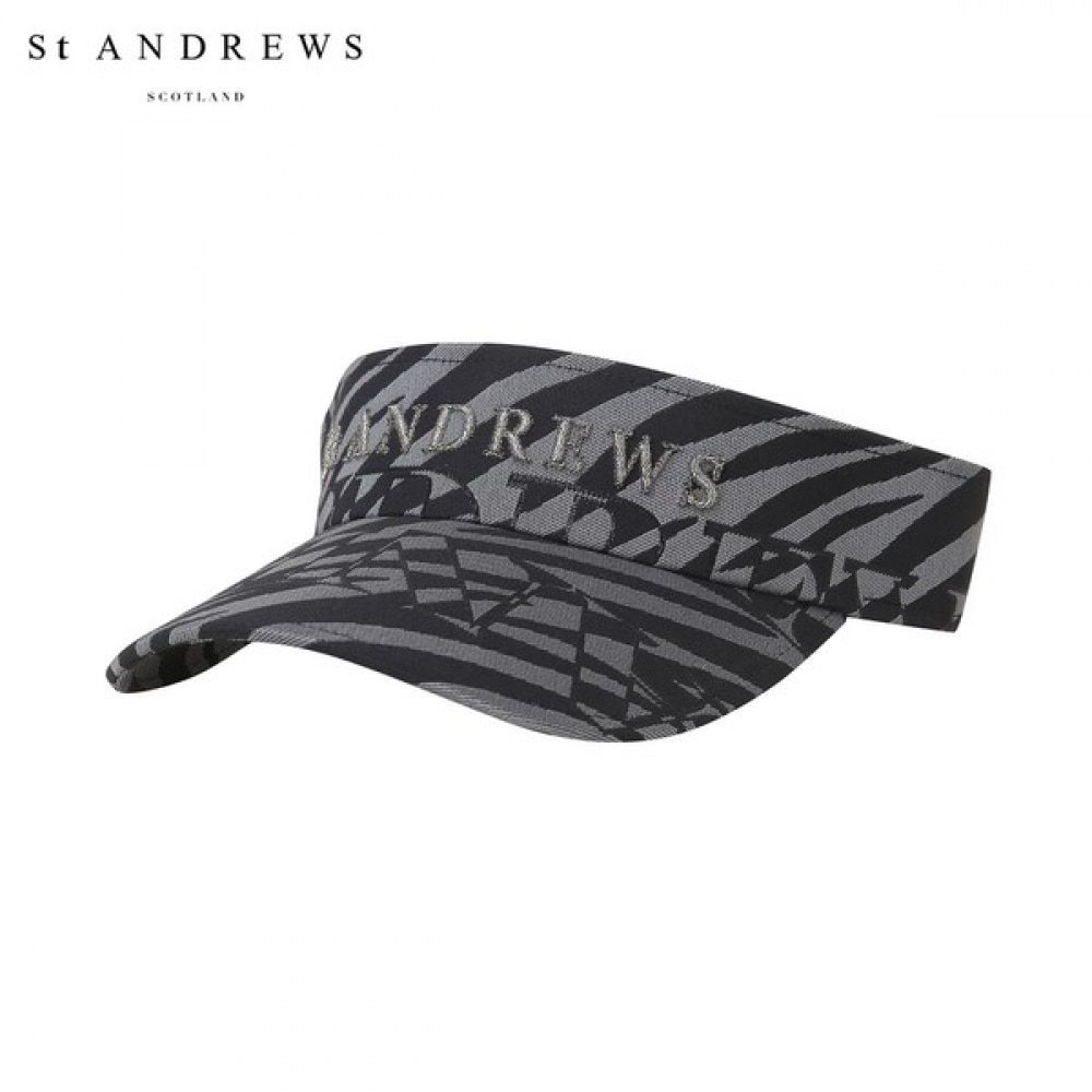 (セントアンドリュース) ユニバーサルオプアートジャカードサンバイザー