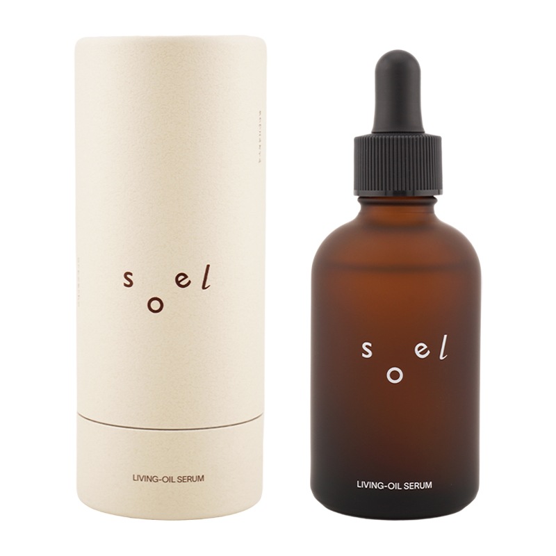 soel LIVING-OIL SERUM 美容液 60ml 30種類以上の植物オイル 水分 ハリ ツヤ グリーンティー香り [ギフトラッピング対応]