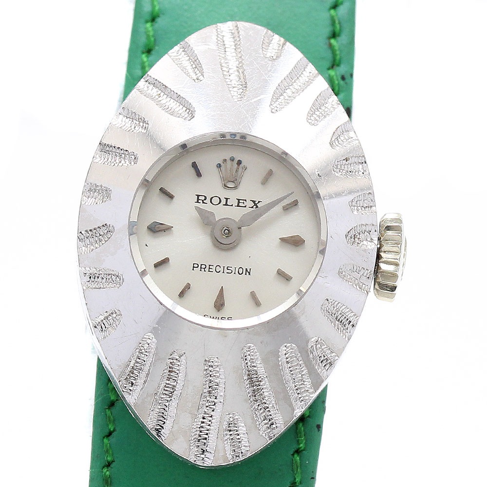 ロレックス ROLEX 2002 プレシジョン カメレオン アーモンド K18WG cal.1401 手巻き レディース _799424【中古】
