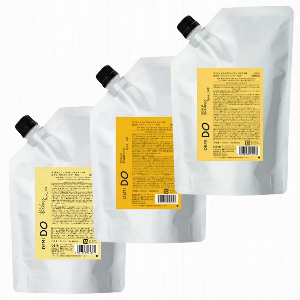 2個セット 3種類から選べる デミコスメティクス デミドゥ スカルプシャンプー 1000ml タイプOS / タイプDS / タイプMS 医薬部外品