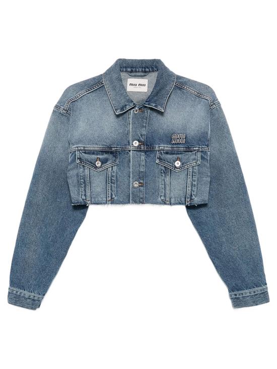 MIU MIU Women Denim Jackets GWB314SOOO 197U F0008 BLEU
