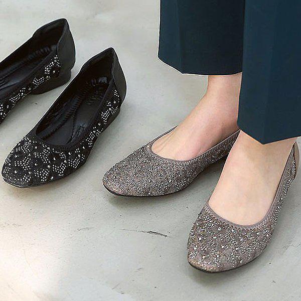 ウェッジヒール 女性用 レディース 靴 ローファー フラットシューズ パンプス 2cm sjkc 49562 1_P359549384