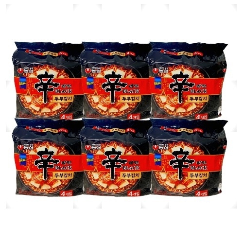 辛ラーメンブラック 豆腐キムチ 127g x 24袋