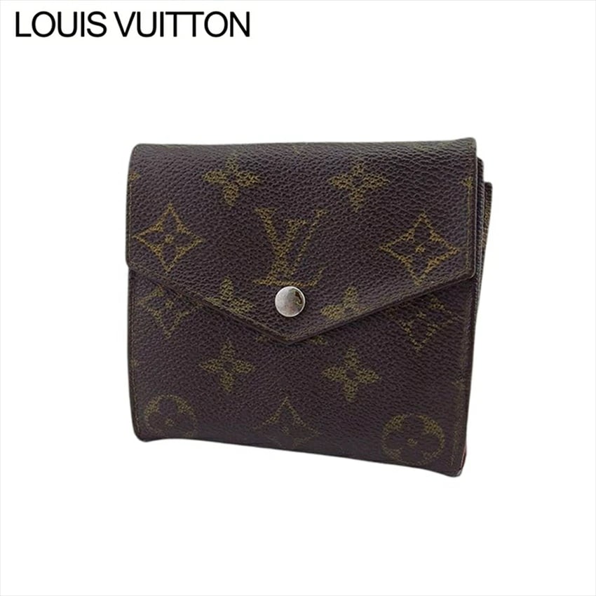 ルイ ヴィトン Wホック 財布 Ｗホック 旧ボルトモネビエ M61660 モノグラム LOUIS VUITTON 中古