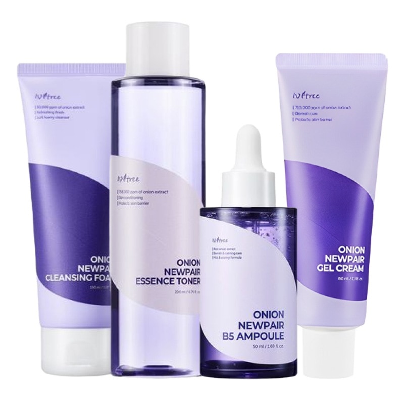 オニオン ニューペア 4点 セット(洗顔フォーム 150ml+トナー 200ml+B5アンプル 50ml+クリーム 80ml) / 韓国 人気 敏感肌 赤み 鎮静 ニキビ 跡 色素沈着 セット