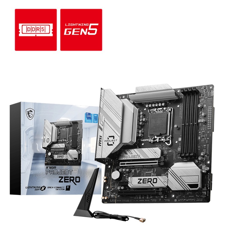 MSI MSI B760M PROJECT ZERO マザーボード（ホワイトシルバー） B760MPROJECTZERO 17,986円