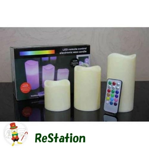 【未使用品】フレームレスLEDキャンドルライト ALED LIGHT 3個パック