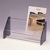 （まとめ買い）パンフレット台 A4判2列2段 CR-PF221-T 00026174 [x3]